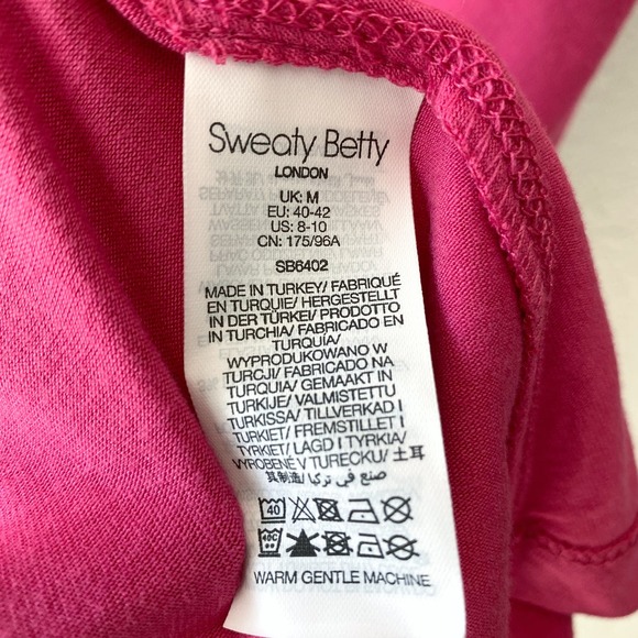 NWT Sweaty Betty Take it Easy Dress, Tayberry Pink Activewear Tank Dress Size M - Picture 8 of 9
